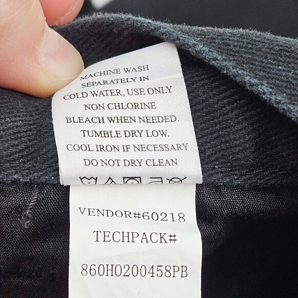 Playboy By Pacsun Ultra High Waisted Slim Fit Jeans Black Size 24 Button Fly - Picture 10 of 13